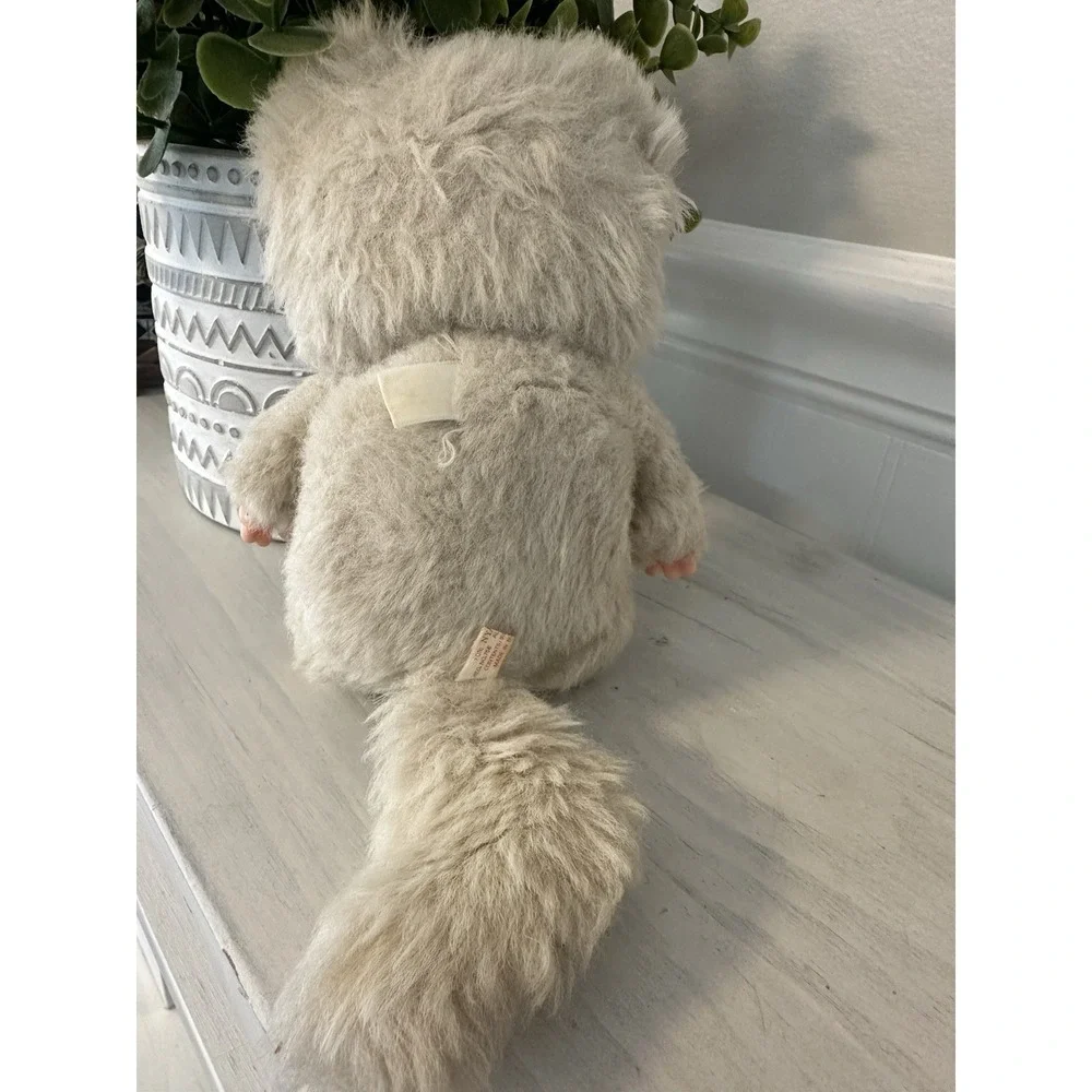 Vintage 1979 Nyamy Washino Monchhichi Vanilla Kitty Brown Eyes 7